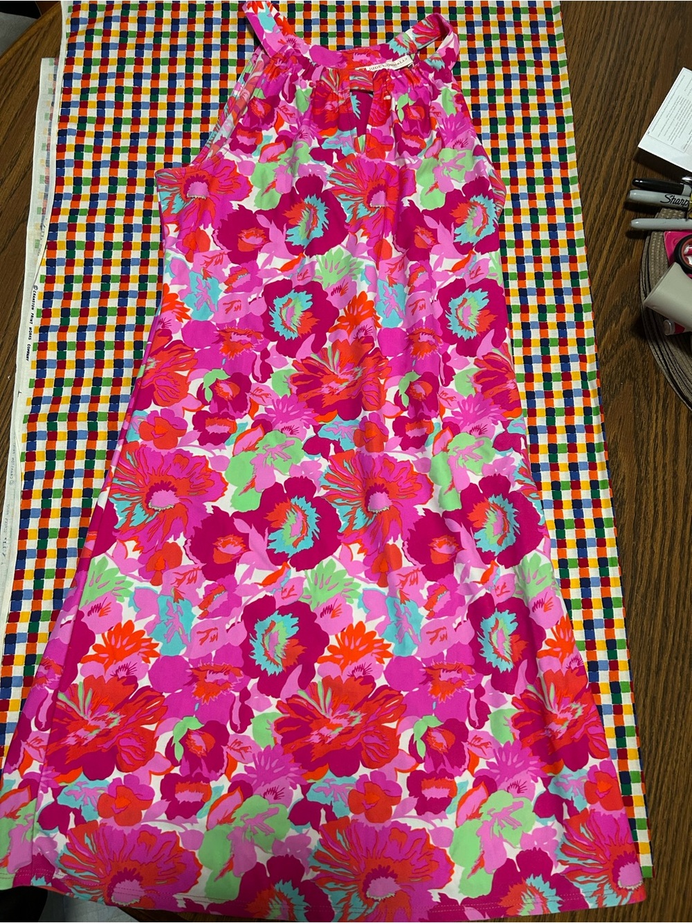 Jude Connally Pink Multi Floral Maxi Skirt S